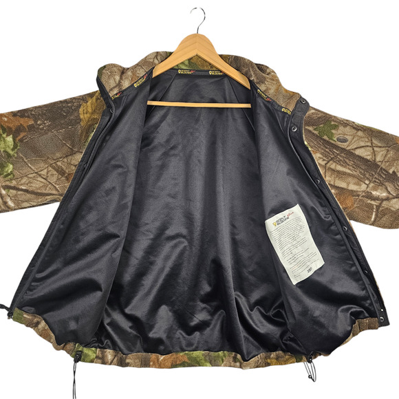 Scent Blocker Plus Protect XT Med Camo Fleece Jacket Outdoor Hunting Windblocker - Picture 3 of 11